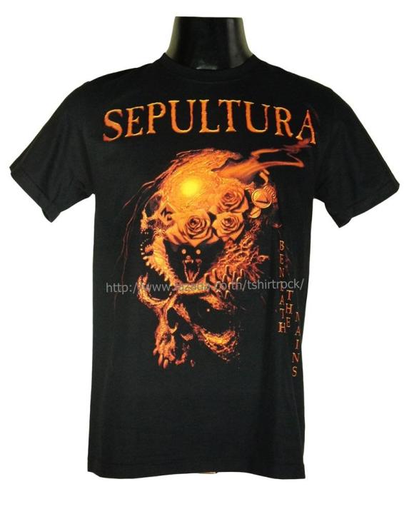 เสื้อวง-sepultura-เสื้อยืดวงดนตรีร็อค-เสื้อร็อค-str1646-ส่งจากไทย