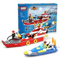 ProudNada Toysของเล่นเด็กตัวต่อเลโก้เรือดับเพลิงGUDI XINLEXIN 9213 THE WATER SPRAY FIRE BOAT 315 PCS