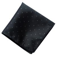 ผ้าเช็ดหน้าสูท (สีดำ) Pocket Handkerchief - รุ่น H101