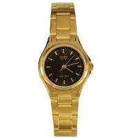 นาฬิกา รุ่น Casio นาฬิกาข้อมือผู้หญิง สายสแตนเลส สีทอง รุ่น LTP-1130N-1A ( Black/Gold ) จากร้าน MIN WATCH