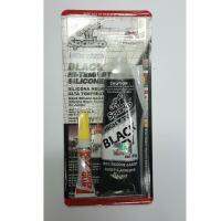 Sparko กาวปะเก็นสีดำ กาวปะเก็นดำ กาวดำ BLACK RTV HI-TEMP SILICONE ขนาด85 กรัม