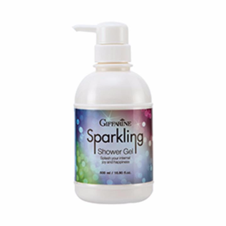 กิฟฟารีน สปาร์คลิ่ง ชาวเวอร์ เจล _x000D_เจลอาบน้ำอุดมด้วยคุณค่า จาก Cotton Bloom Extract และวิตามินอี 500 ml Giffarine Sparkling Shower Gel 500 ml