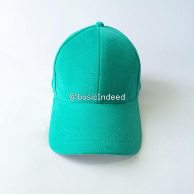 Basic Indeed- หมวกแก๊ปสีพื้นทรงสวย-เขียวหัวเป็ดสว่าง