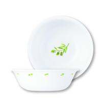 Corelle Olive Garden ชามอาหาร ชามแก้ว ชามซุป ขนาด 6 นิ้ว (15.5 cm.) จำนวน 2 ชิ้น [C-03-418-OG-2]