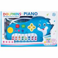 Play Us ออร์แกนปลาโลมา เสียงสัตว์ เสียงดนตรี - สีฟ้า รุ่น ZZ1401B-Blue