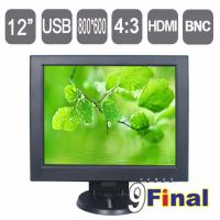 12 inch HDMI monitor ( VGA + AV + BNC + USB + HDMI) Support FullHD 1080P HD multifunctional monitor Resolution 800*600 support 1024*768