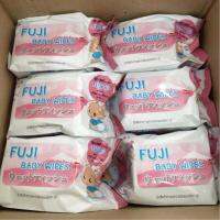 กระดาษทิชชู่เปียก​ FUJI Baby wipes **[12 ห่อ 480 แผ่น]** สูตรอ่อนโยนต่อเด็กหรือผิวแพ้ง่าย ใช้เช็ดทำความสะอาดพร้อมบำรุงผิว  //ลดล้างสต็อก//