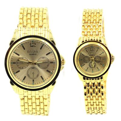 Sevenlight นาฬิกาข้อมือคู่รัก  - 9213-8148 (Pure Gold)