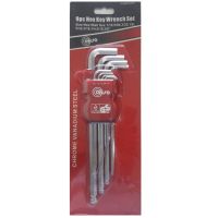 CONSO ประแจหกเหลี่ยมหัวบอล ขนาด 1/16 - 3/8 นิ้ว 9pcs Hex Key Wrench Set