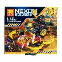 ProudNada Toys ของเล่นเด็กชุดตัวต่อเลโก้อัศวินLELE NEXO SOLDIERS 62 PCS 32012