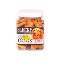 Sleeky Dog Biscuit Lamp Flavor Dog Treat 340g (1 units) สลิคกี้ บิสกิต อาหาร ขนม สุนัข ชนิดแท่ง รูปกระดูก รสเนื้อแกะ 340 กรัม (1 กล่อง)