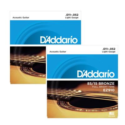 Daddario Daddario สายกีต้าร์โปร่ง Acoustic Guitar String รุ่น EZ-910 (Pack of 2)