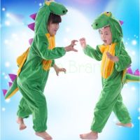 Kids Clothing ชุดแฟนซี ชุดแฟนซีเด็ก ชุดไดโนเสาร์ ชุดเด็ก ชุดแฟนซีเด็ก ชุดกบ เสื้อผ้าเด็ก รุ่น ชุดสัตว์ Dinosaur (สีเขียว)