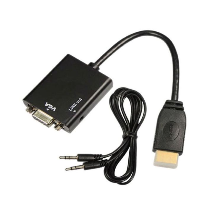 hdmi to vga hdmiออก vga cable มีเสียงด้วย black