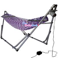 ThaiBabyZoneเปลไกวเด็กอัตโนมัติแบบเปลญวนใหญ่สีม่วง(Hammock)กับมอเตอร์ VN-365รุ่น 80Kg.