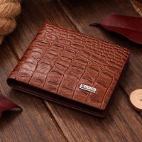 SevJink กระเป๋าสตางค์ ผู้ชาย กระเป๋าเงิน กระเป๋าตัง บาง ทรงสั้น Wallet Mens Luxury Leather Credit/ID Card HolderBillfold Coin Purse - Brown