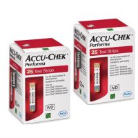 แผ่นวัดน้ำตาล Accu-Chek Performa 25 ชิ้น (2กล่อง)