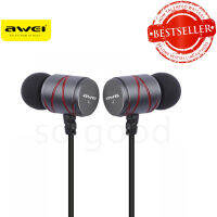 [ส่งเร็วพิเศษ!] Awei หูฟัง Q5i In-Ear Earphone 3.5mm Jack Universal Smart Earphone  (gray/red)