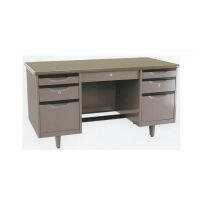 Raminthra Furniture Desk โต๊ะทำงานเหล็ก 5 ฟุต รุ่น TM-5 -สีGray