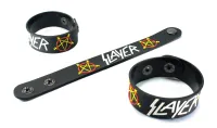 SLAYER ริสแบนด์ สเลเยอร์  Wristband สายรัดข้อมือ กำไล วงร็อค พังค์ อีโม เดธเมทัล ป๊อป เกาหลี SLR109NA