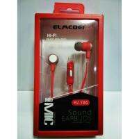 ELMCOEI EV-124 Headphone หูฟัง (red / แดง)