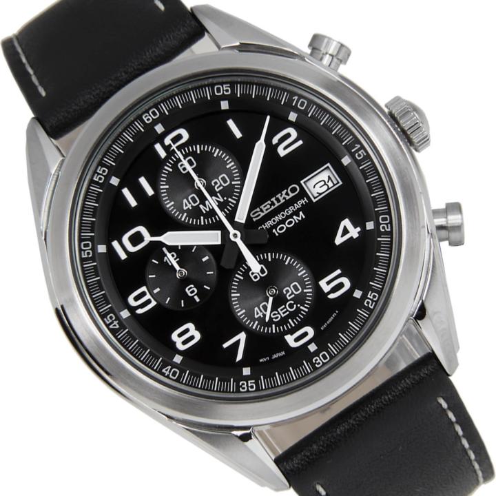 seiko-นาฬิกาข้อมือชาย-chronograph-quartz-ssb271p1-black