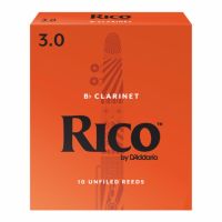 Rico ลิ้นบีแฟลต คลาริเน็ต กล่องส้ม Bb Clarinet reeds orange box  NO.3 (กล่องละ 10 อัน)