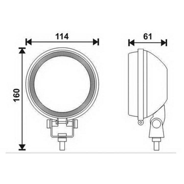 ราคาต่อ-1-คู่-12v-ไฟสปอตไลท์-extra-spot-lamp-12v-เบ้าดำ-ขนาด-4-5-นิ้ว-ราคาต่อ-1-คู่