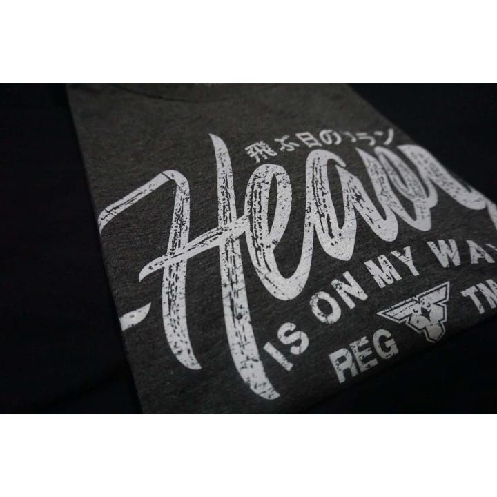 flyday-heavy-เสื้อยืดคนอ้วน-ลายheavy-สีเทาดำ