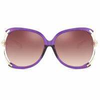 Hot Fashion Safety Sunglasses แว่นกันแดด รุ่น 101-C32 Brown / Puple