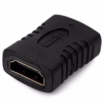 HDMI Female to HDMI Female 1080P Adapter for HDTV (สีดำ)