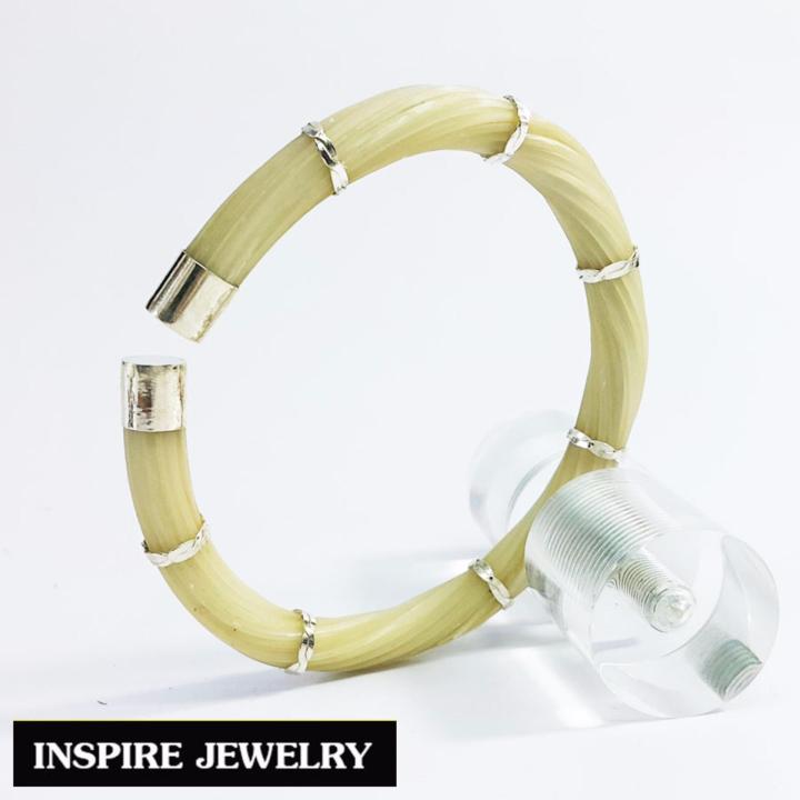 inspire-jewelry-กำไลเครื่องประดับมงคลขนหางช้าง-หางอาฟริกาหางช้างแท้-อาฟริกา