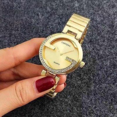 Contena นาฬิกาข้อมือผู้หญิง รุ่น WP8522 ( Gold) แถมซองนาฬิกาสุดหรู