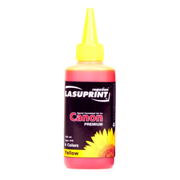 LASUPRINT หมึกเติม Canon Inkjet ขนาด 100ml ( Yellow )