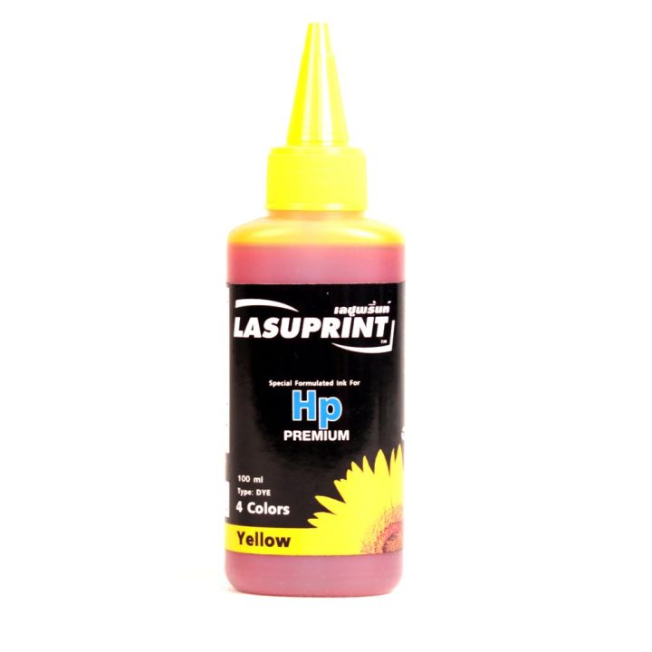 LASUPRINT หมึกเติม HP Inkjet ขนาด 100ml ( Yellow )