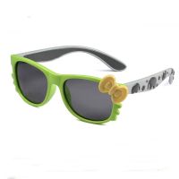 แว่นตากันแดดเลนส์โพลาไรส์สำหรับเด็ก Candy colors child polarized sunglasses - Green Frame