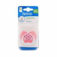 Dr.Browns : DRBPV11308-GBX จุกหลอก PreVent CLASSIC SHIELD Pacifier, Stage 1 * 0-6M - Pink, 1pk.(Pink)