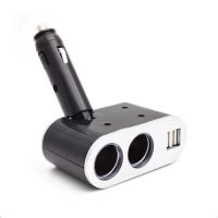 TWIN SOCKET ตัวเพิ่มช่อง 2 ช่อง USB 2 ช่อง