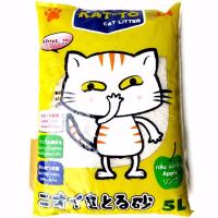 KAT-TO Cat Litter ทรายแมว กลิ่นแอปเปิ้ล 5ลิตร  (1ถุง)