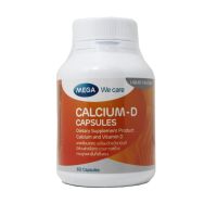 Mega We Care Calcium-D 60 Tabs เมกก้า แคลเซียม ดี 60 แคปซูล