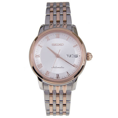 SEIKO Presage Automatic Ladies Watch 2กษัตริย์/สีเงิน/สีPinkgold สายสแตนเลส รุ่น SRP882J1