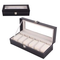 FK-กล่องใส่นาฬิกา 6 เรือน Watch Box 6 Sets ตัวกล่องบุหนังPU