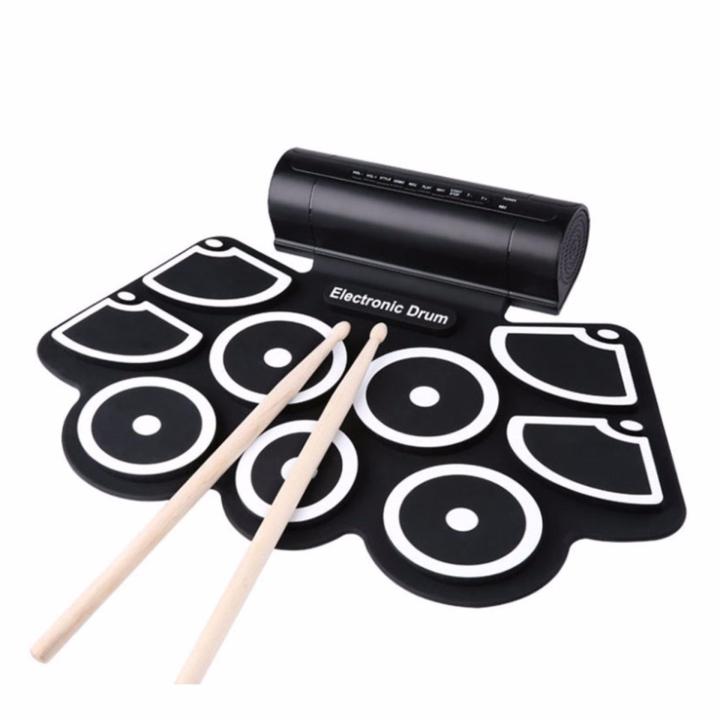 กลองไฟฟ้า-กลองพกพา-กลองชุด-konix-w760-no-screen-logo-by-melectronic-electronic-drum-drum-pad-silicone-drum-drum-pad-กลองพกพา-กลองซิลิโคน-กลอง-9-ใบ-พร้อมลำโพงอย่างดี-รับฟรี-ที่วางโน๊ต-ไม้กลอง-กระเดื่อง