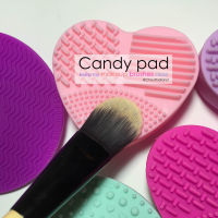 Chou แผ่นล้างแปรงแต่งหน้า แคนดี้ แพด Candy Pad 7 ; Pink heart