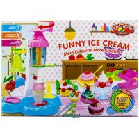 ProudNada Toys ของเล่นเด็กชุดแป้งโดว์เครื่องทำไอศครีม FUNNY ICE CREAM NO.9253