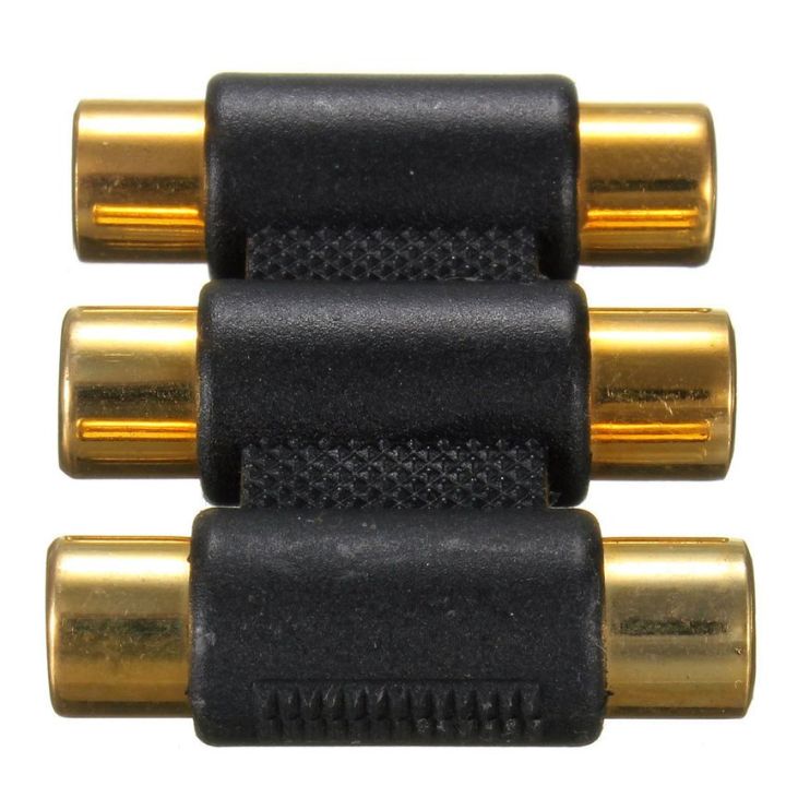 female-to-female-3-rca-av-audio-video-coupler-adapter-สีทอง-สีดำ