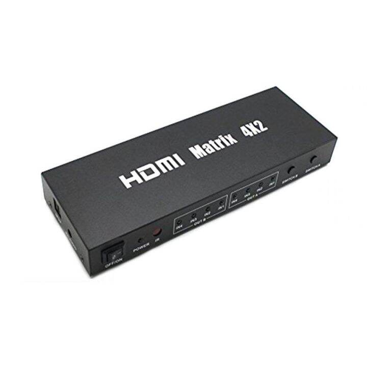 hdmi-splitter-4kx2k-4x2-full-hd-2160p-4k-มีรีโมท-with-audio-out