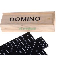 โดมิโน่ Dominoes กล่องไม้ 28 ชิ้น (1กล่อง)