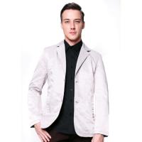 B&amp;B menswear &amp; Fashion เสื้อสูทลำลอง Plain Casual Suit (SILVER Metallic) สูทลำลอง