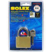 SOLEX กุญแจล็อค ทองเหลือง R50 Premium